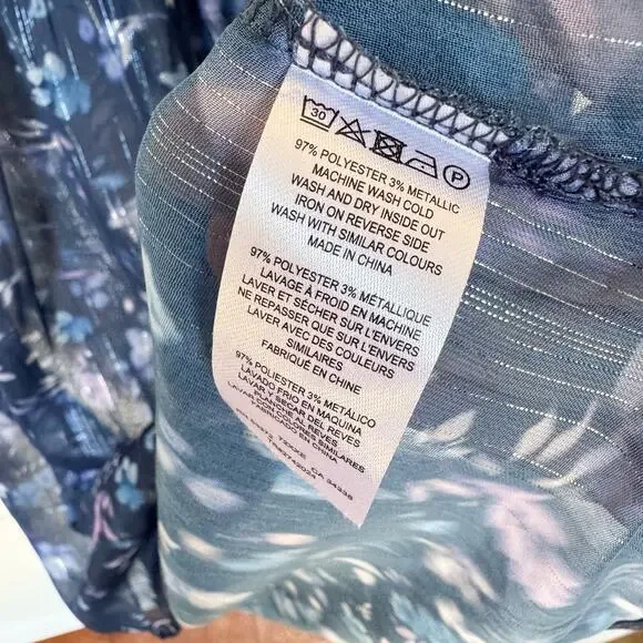 French Connection Anifrida Arica Pleat-Sleeve Top Women’s XS Blouse, Long Sleeve - Picture 6 of 9